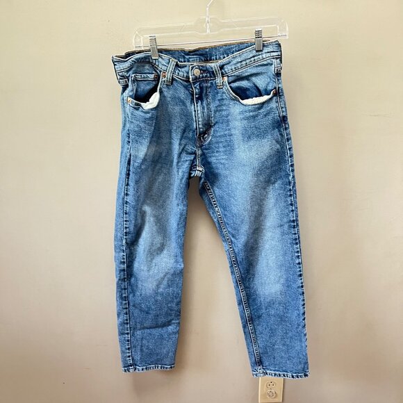 Levis Mens 502 Jeans‎ W33 L30 Medium Wash Denim - Picture 1 of 5